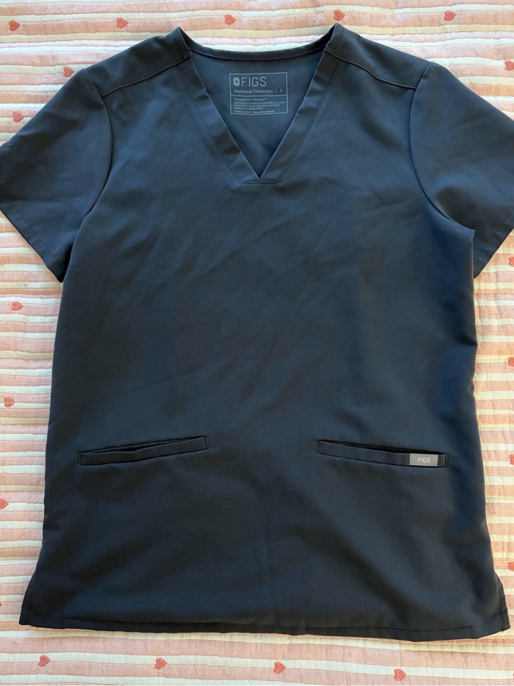 FIGS Charcoal Casma Scrub Top